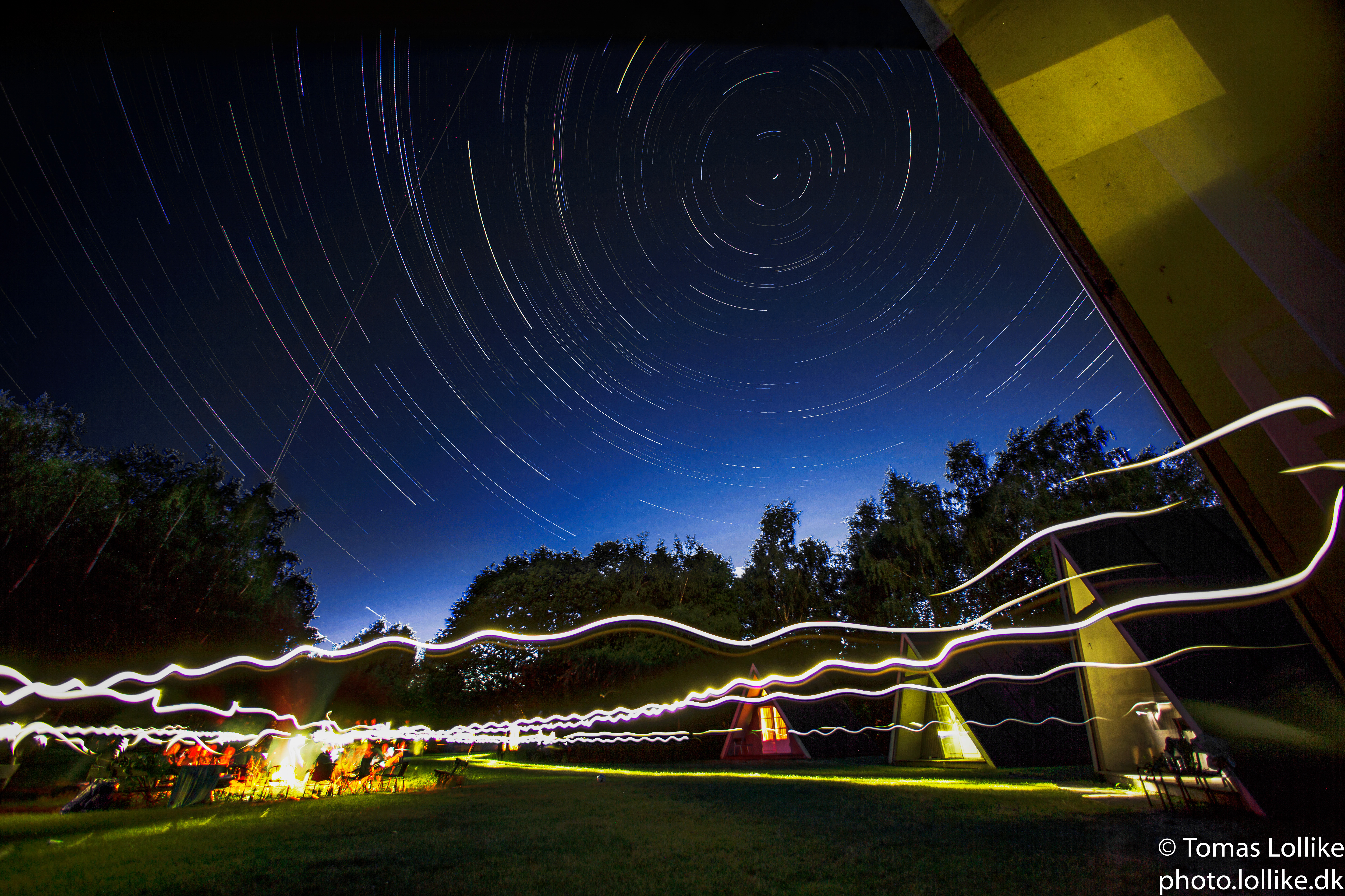 Startrails on Cottage trip with my daughter's class