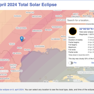 Planning the Total Solar Eclipse 2024